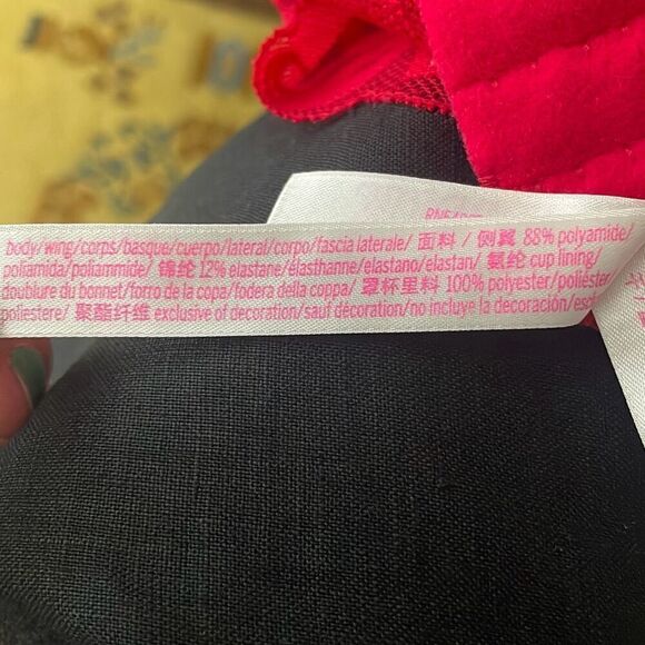 PINK Victoria’s Secret Lace Push-Up Bra Red M - Picture 7 of 7